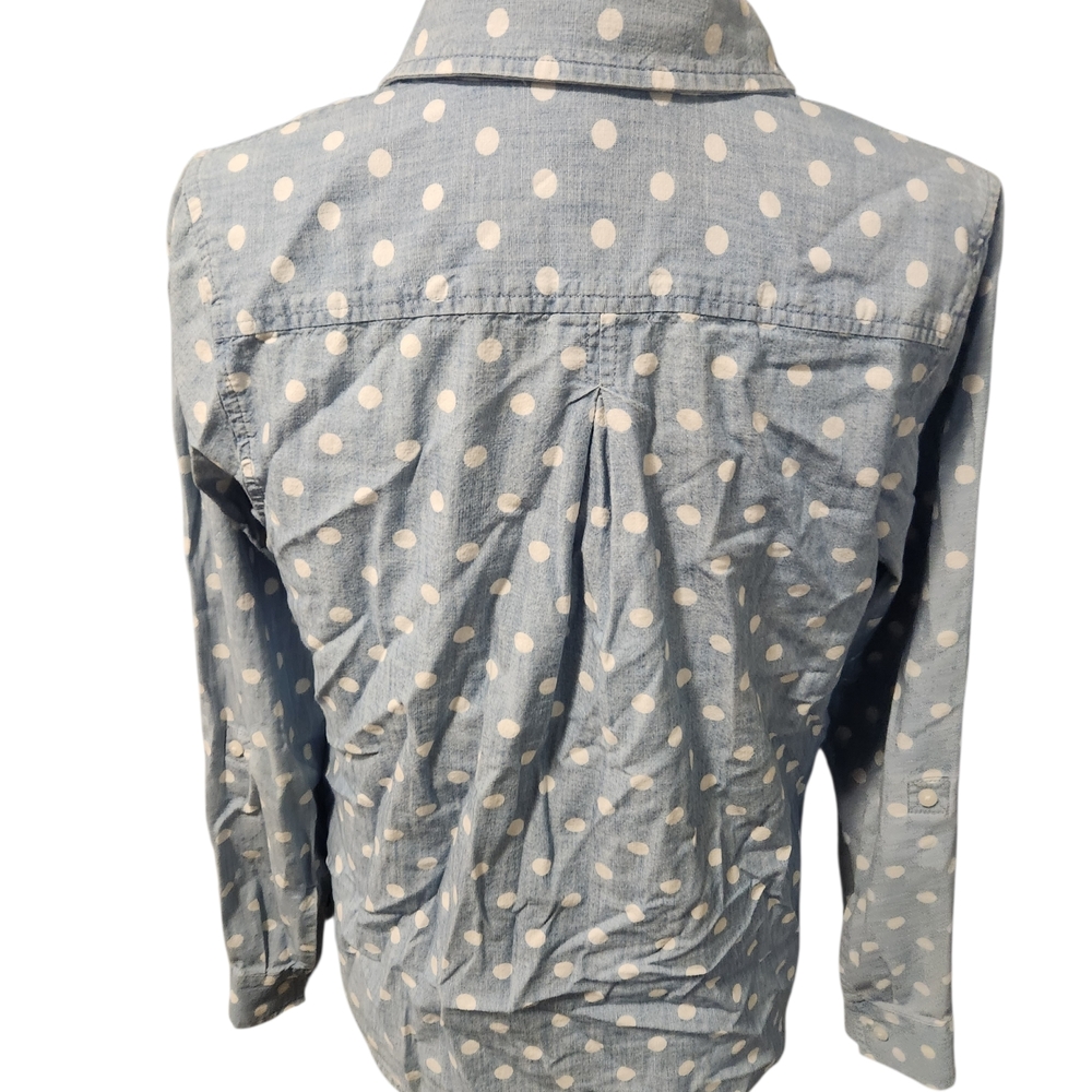 Tommy Hilfiger Blue and White Polka Dot Shirt - Picture 10 of 11